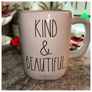 Rae Dunn Kind & Beautiful Ceramic 16oz Mug
Ivory Microwave Safe